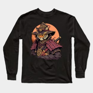samurai tiger Long Sleeve T-Shirt